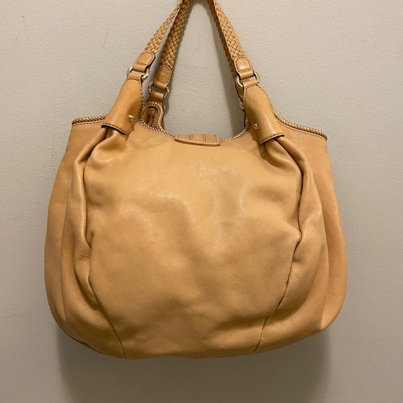 Gucci Shoulder Tote Bag Marrakech Tassel Logo 257029 Camel Color excellent shape - Picture 7 of 14